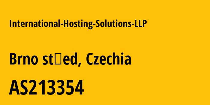 Информация о провайдере International-Hosting-Solutions-LLP AS213354 INTERNATIONAL HOSTING SOLUTIONS LLP: все IP-адреса, network, все айпи-подсети