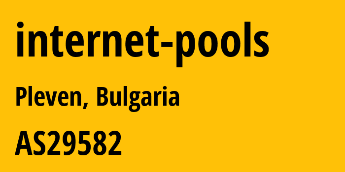 Информация о провайдере internet-pools AS29582 Optisprint OOD: все IP-адреса, network, все айпи-подсети