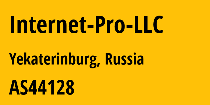 Информация о провайдере Internet-Pro-LLC AS44128 Internet-Pro LLC: все IP-адреса, network, все айпи-подсети