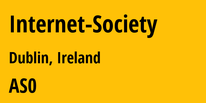 Информация о провайдере Internet-Society AS56554 Internet Society: все IP-адреса, network, все айпи-подсети