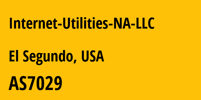 Информация о провайдере Internet-Utilities-NA-LLC AS7029 Windstream Communications LLC: все IP-адреса, network, все айпи-подсети