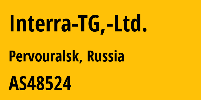 Информация о провайдере Interra-TG,-Ltd. AS48524 INTERRA telecommunications group, Ltd.: все IP-адреса, network, все айпи-подсети