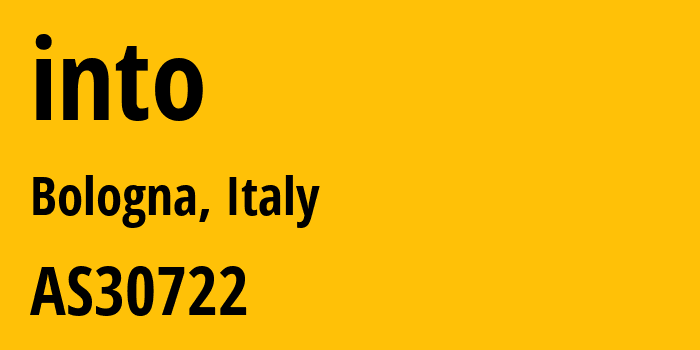 Информация о провайдере into AS30722 Vodafone Italia S.p.A.: все IP-адреса, network, все айпи-подсети