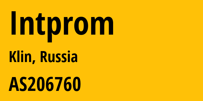 Информация о провайдере Intprom AS206760 Intprom: все IP-адреса, network, все айпи-подсети