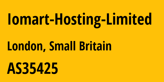 Информация о провайдере Iomart-Hosting-Limited AS35425 IOMART MANAGED SERVICES LIMITED: все IP-адреса, network, все айпи-подсети
