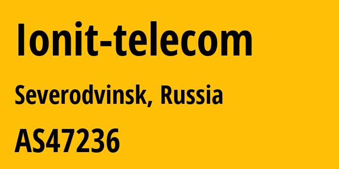 Информация о провайдере Ionit-telecom AS47236 CityLink Ltd: все IP-адреса, network, все айпи-подсети
