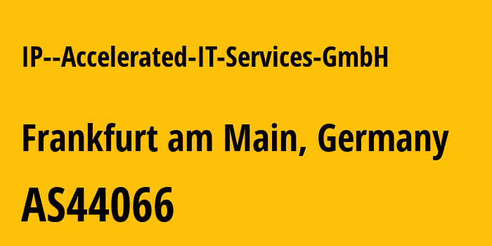 Информация о провайдере IP--Accelerated-IT-Services-GmbH AS44066 firstcolo GmbH: все IP-адреса, network, все айпи-подсети