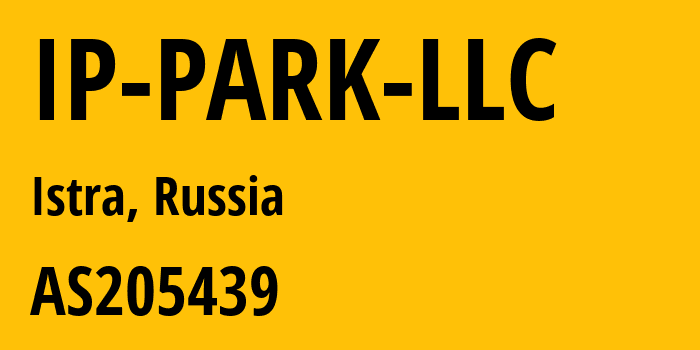 Информация о провайдере IP-PARK-LLC AS205439 IP PARK LLC: все IP-адреса, network, все айпи-подсети