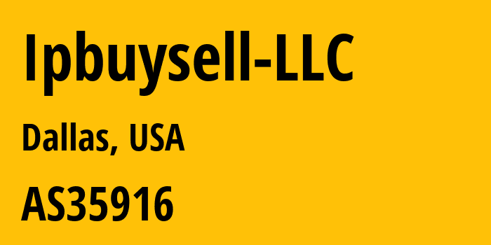 Информация о провайдере Ipbuysell-LLC AS35916 MULTACOM CORPORATION: все IP-адреса, network, все айпи-подсети