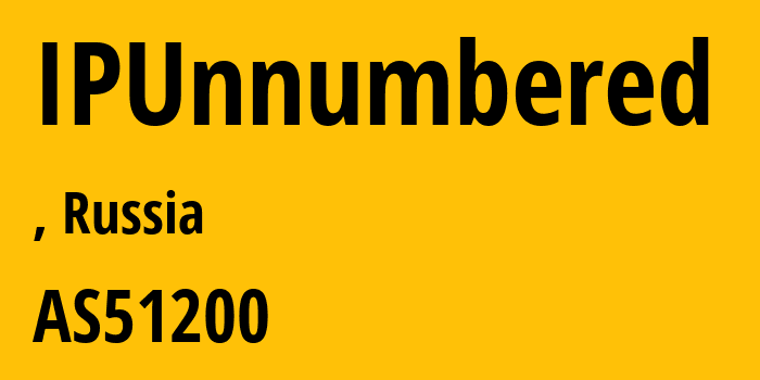 Информация о провайдере IPUnnumbered AS51200 LLC Digital Dialogue-Nets: все IP-адреса, network, все айпи-подсети