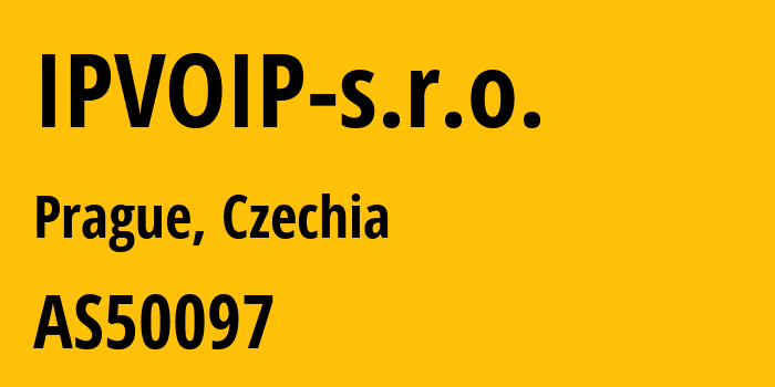 Информация о провайдере IPVOIP-s.r.o. AS50097 IPVOIP s.r.o.: все IP-адреса, network, все айпи-подсети