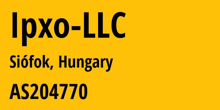 Информация о провайдере Ipxo-LLC AS11117 Nuyek, LLC: все IP-адреса, network, все айпи-подсети