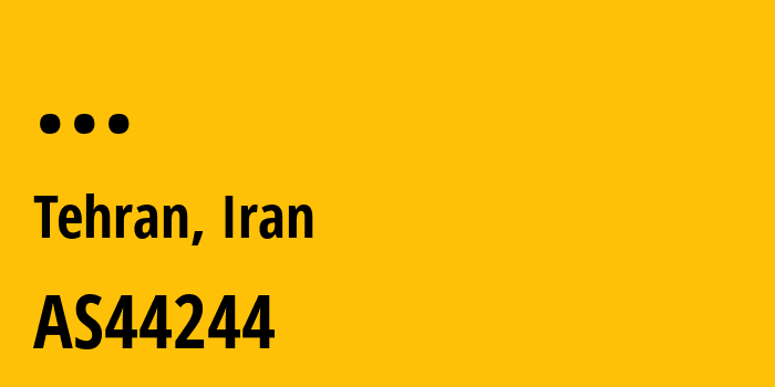 Информация о провайдере Iran-Cell-Service-and-Communication-Company AS44244 Iran Cell Service and Communication Company: все IP-адреса, network, все айпи-подсети