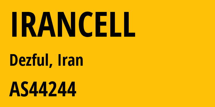 Информация о провайдере IRANCELL AS44244 Iran Cell Service and Communication Company: все IP-адреса, network, все айпи-подсети