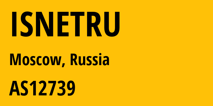 Информация о провайдере ISNETRU AS12739 JSC Netline: все IP-адреса, network, все айпи-подсети