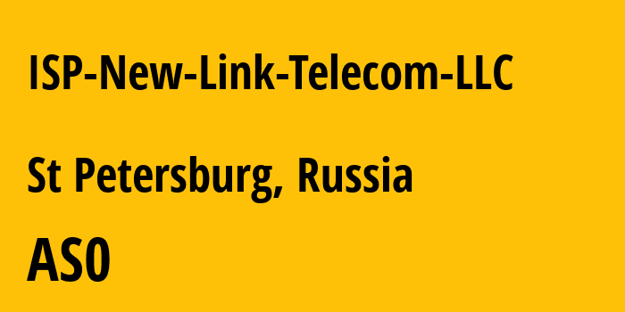 Информация о провайдере ISP-New-Link-Telecom-LLC : все IP-адреса, network, все айпи-подсети