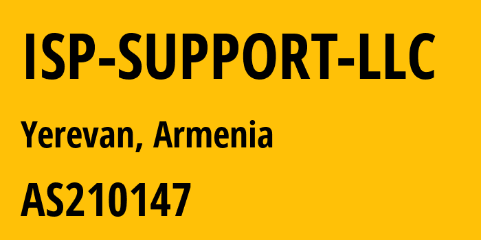 Информация о провайдере ISP-SUPPORT-LLC AS210147 ISP SUPPORT LLC: все IP-адреса, network, все айпи-подсети