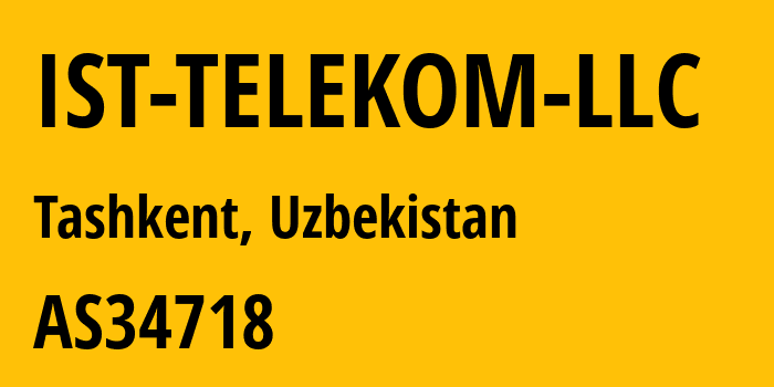 Информация о провайдере IST-TELEKOM-LLC AS34718 IST TELEKOM LLC: все IP-адреса, network, все айпи-подсети