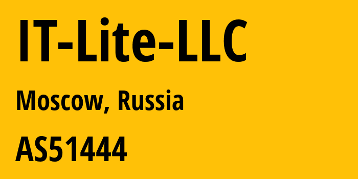 Информация о провайдере IT-Lite-LLC AS51444 IT Lite LLC: все IP-адреса, network, все айпи-подсети