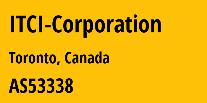 Информация о провайдере ITCI-Corporation AS53338 ITCI Corporation: все IP-адреса, network, все айпи-подсети