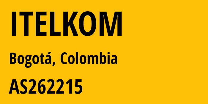 Информация о провайдере ITELKOM AS262215 ITELKOM: все IP-адреса, network, все айпи-подсети