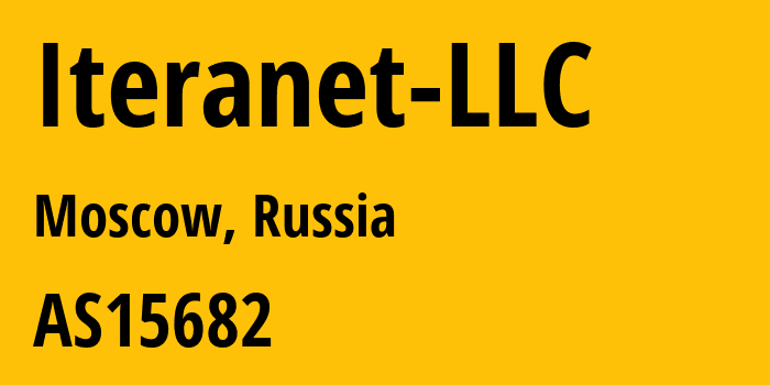 Информация о провайдере Iteranet-LLC AS15682 ITERANET LLC: все IP-адреса, network, все айпи-подсети