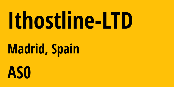 Информация о провайдере Ithostline-LTD : все IP-адреса, network, все айпи-подсети