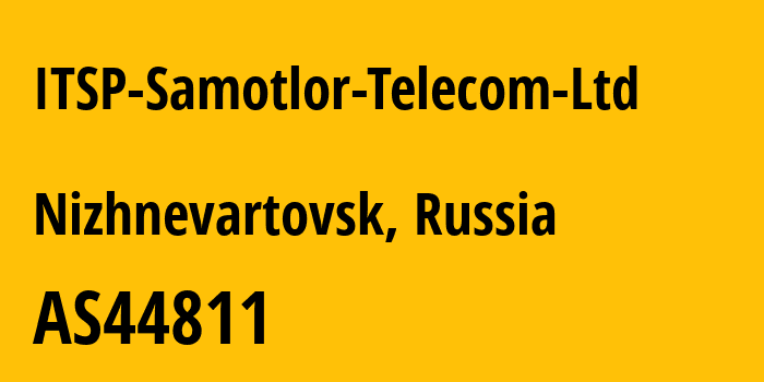 Информация о провайдере ITSP-Samotlor-Telecom-Ltd AS44811 JSC Avantel: все IP-адреса, network, все айпи-подсети