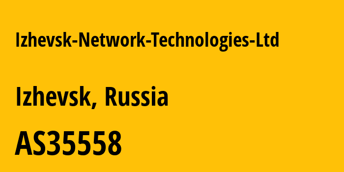 Информация о провайдере Izhevsk-Network-Technologies-Ltd AS35558 Izhevsk Network Technologies Ltd: все IP-адреса, network, все айпи-подсети