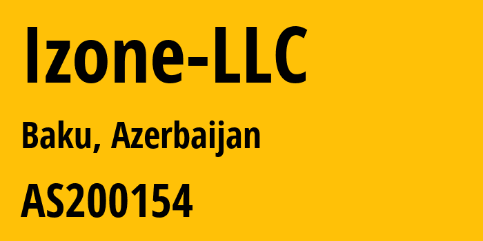 Информация о провайдере Izone-LLC AS200154 IZONE LLC: все IP-адреса, network, все айпи-подсети