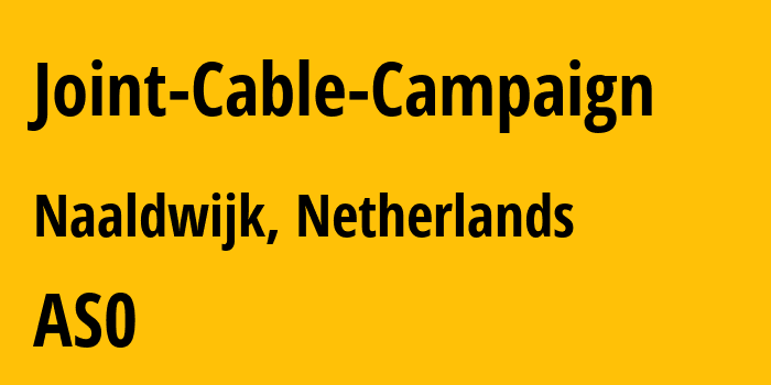 Информация о провайдере Joint-Cable-Campaign : все IP-адреса, network, все айпи-подсети