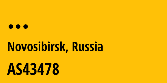 Информация о провайдере JSC-ER-Telecom-Holding-Novosibirsk-branch AS43478 JSC ER-Telecom Holding: все IP-адреса, network, все айпи-подсети