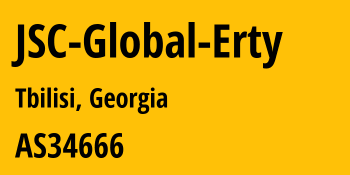 Информация о провайдере JSC-Global-Erty AS34666 JSC Global Erty: все IP-адреса, network, все айпи-подсети