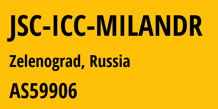 Информация о провайдере JSC-ICC-MILANDR AS59906 JSC ICC MILANDR: все IP-адреса, network, все айпи-подсети