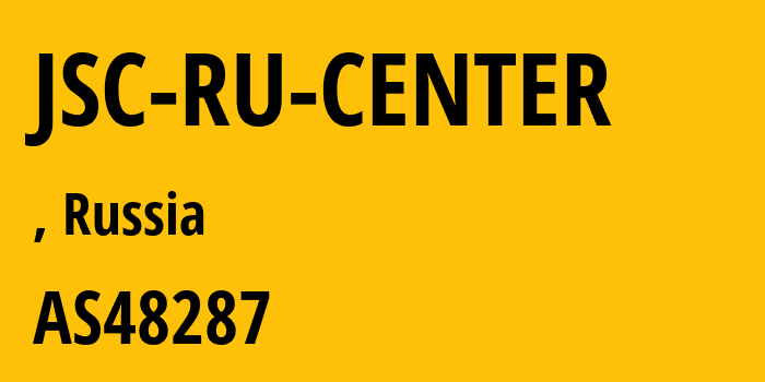 Информация о провайдере JSC-RU-CENTER AS42751 JSC RU-CENTER: все IP-адреса, network, все айпи-подсети