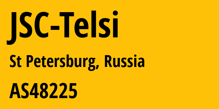 Информация о провайдере JSC-Telsi AS48225 JSC Telsi: все IP-адреса, network, все айпи-подсети