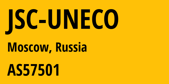 Информация о провайдере JSC-UNECO AS57501 JSC UNECO: все IP-адреса, network, все айпи-подсети