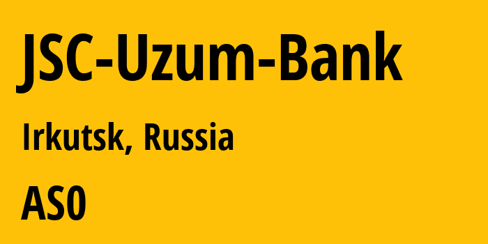 Информация о провайдере JSC-Uzum-Bank : все IP-адреса, network, все айпи-подсети