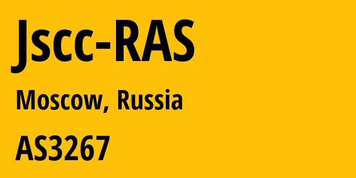 Информация о провайдере Jscc-RAS AS3267 Federal State Institution Federal Scientific Research Institute for System Analysis of the Russian Academy of Sciences: все IP-адреса, network, все айпи-подсети