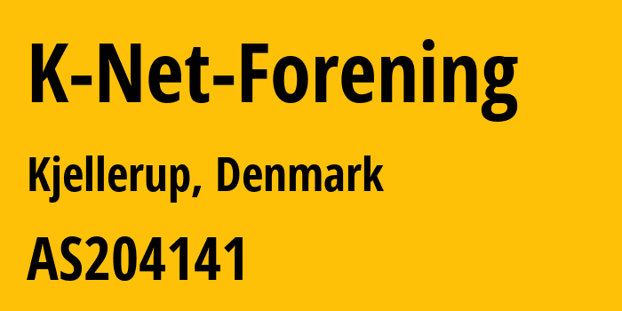 Информация о провайдере K-Net-Forening AS204141 K-Net Forening: все IP-адреса, network, все айпи-подсети