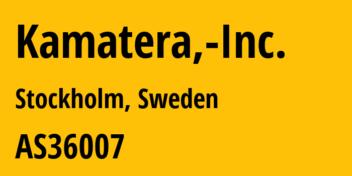 Информация о провайдере Kamatera,-Inc. AS36007 Kamatera, Inc.: все IP-адреса, network, все айпи-подсети