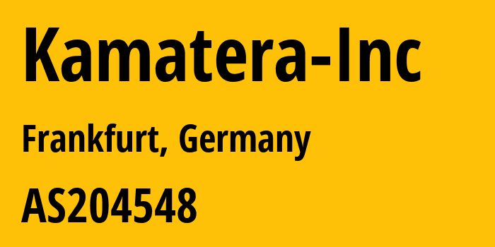 Информация о провайдере Kamatera-Inc AS204548 Kamatera Inc: все IP-адреса, network, все айпи-подсети