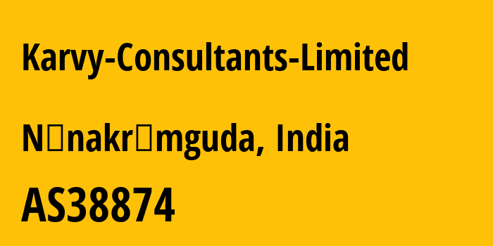 Информация о провайдере Karvy-Consultants-Limited AS38874 KARVY CONSULTANTS LTD.,: все IP-адреса, network, все айпи-подсети