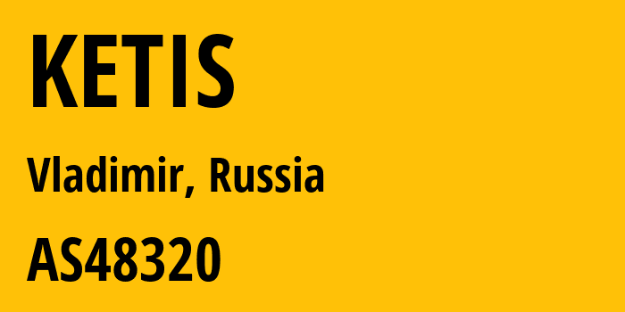 Информация о провайдере KETIS AS48320 KETIS Ltd.: все IP-адреса, network, все айпи-подсети