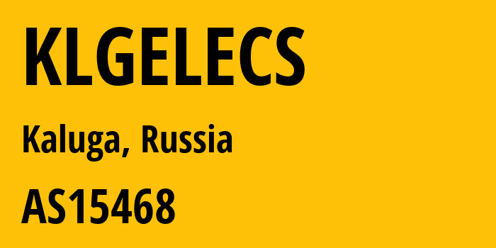 Информация о провайдере KLGELECS AS15468 PJSC Rostelecom: все IP-адреса, network, все айпи-подсети