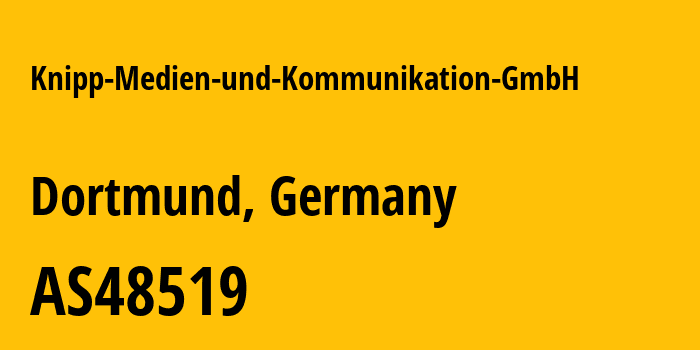 Информация о провайдере Knipp-Medien-und-Kommunikation-GmbH AS48519 Knipp Medien und Kommunikation GmbH: все IP-адреса, network, все айпи-подсети