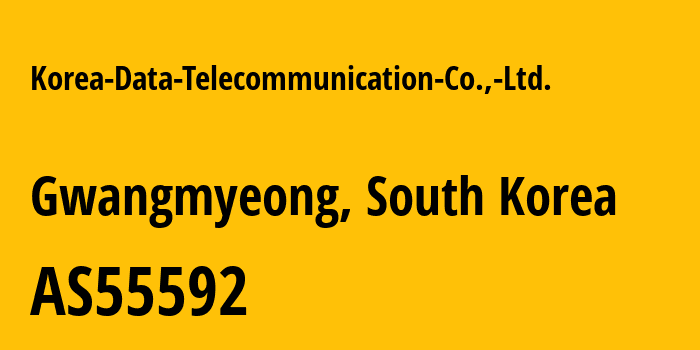 Информация о провайдере Korea-Data-Telecommunication-Co.,-Ltd. AS55592 Korea Data Telecommunication Co., Ltd.: все IP-адреса, network, все айпи-подсети