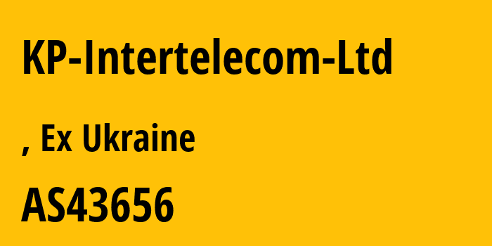 Информация о провайдере KP-Intertelecom-Ltd AS43656 KP Intertelecom Ltd: все IP-адреса, network, все айпи-подсети