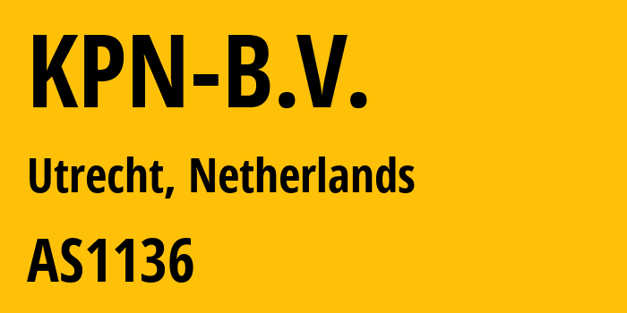 Информация о провайдере KPN-B.V. AS1136 KPN B.V.: все IP-адреса, network, все айпи-подсети