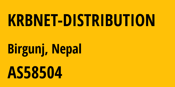 Информация о провайдере KRBNET-DISTRIBUTION AS58504 TECHMINDS NETWORKS PVT. LTD.: все IP-адреса, network, все айпи-подсети